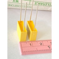 0.1UF 275V 104=100nf Capacitor Made in Taiwan (Pack Of 10) 104PF Yellow Mpx GMF Distance 15 Mm 100nJ