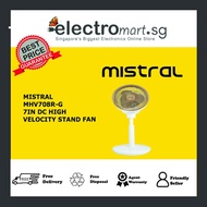 Greenleaf by Mistral MHV708R-G 7” DC High Velocity Stand Fan