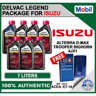 Mobil Delvac Legend 15W40 7 liters for ISUZU ALTERRA D-MAX TROOPER BIGHORN ( 4JX1 ) - ENGINE OIL