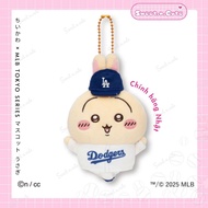 [Genuine Japanese - NEW - Full tag] Chiikawa×MLB TOKYO SERIES Mascot (Dodgers) stuffed animal keycha