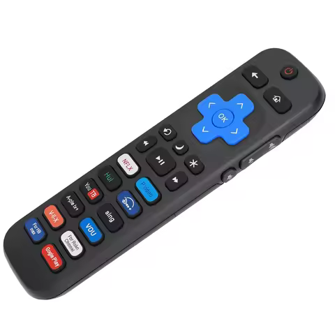 Quick Keys Replacement Remote for Roku TV, TCL/Hisense/Onn/Sharp/Element/Westinghouse/Philips/Sanyo 