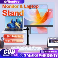 Monitor arm with laptop stand 2 in 1 Monitor & Laptop Stand 13 to 32 inch Adjustable monitor stand