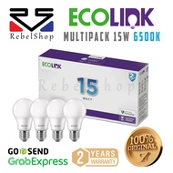 Ecolink LED Bulb 3 Free 1 Multipack 15W White Bulb - 15 W 15Watt 15 Watt