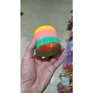 Okaytoys colorful rainbow spring yoyo toy yoyo for kids yoyo professional