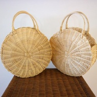 Round Rattan Bag, Raisa Bag, Rattan Handbag, Jane Birkin hen Rattan Woven Bag