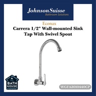 Econax Carrera 1/2" Wall-mounted Sink Tap With Swivel Spout WGFA310440CP. Basin Tap