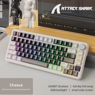 ATTACK SHARK | Attack Shark X85PRO RGB Wireless Mechanical Keyboard Alloy KnobSmart Colour ScreenGAS