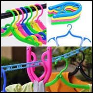 GANTUNGAN D4ww portable folding hanger foldable travel clothes hanger lq9n