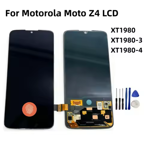 Super OLED For Motorola Moto Z4 XT1980 LCD Display Touch Screen Digitizer Assembly for XT1980-3 XT19
