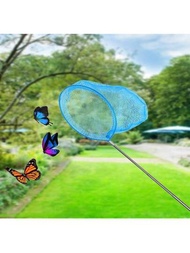 1個兒童釣魚網蜻蜓蝴蝶網,兒童釣魚網戶外可伸縮竿玩具