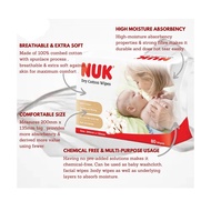 NUK Dry Cotton Wipes (80 Pcs)