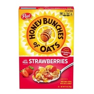 (Expiry 24th september 2024) POST Honey Bunches of Oats with real Strawberries Whole Grain Cereal 31