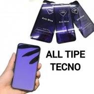 ANTI SCRATCH GLASS biru ALL TECNO SPARK NEO GO TEMPERED GLASS ANTI RADIATION 1 2 3 4 5 6 7 8 9 10 20