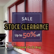 (Clear Stock) TheBlindSpot Aluminium Venetian Blind Timber Blind Roller Blind Stock Clearence