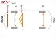 阿宏改裝部品 E.SPRING SIENTA Crossover 引擎室拉桿 水箱拉桿 井字拉桿 後下扭力桿 cross