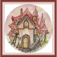 Joy Sunday Stamped Cross Stitch Ktis DMC Threads Chinese Cross Stitch Set DIY Needlework Embroidery Kit-Mushroom Manor