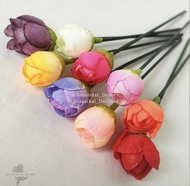 Artificial Flower Mini Rose Bud Bunga Mawar Palsu Buatan Plastik