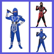 Cosplay Halloween Costume Children Ninja Muscle Costume Samurai Costume Trendy Costume Short Sleeve