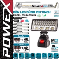 POWEX 21V PW-DL57B1IN 7 inch led headlight, capacity 85W, 57 LED bulbs - 2 light modes, continuous l