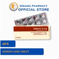 SERRATA 10MG TABLETS 10'S / STRIP  [EXP: 04/2027]