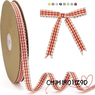 CHIHIRO11Z9D Plaid Ribbon, 10 Yard Reusable Roll of Satin Ribbon,  Gift Wrapping Bouquets 1CM Easy C