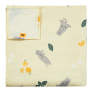 Runny yolk. 朗尼幼克 純棉包巾 mama juice-mojito 120 x 120cm