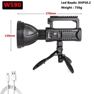 SENTER LED SOROT JARAK JAUH SUPER TERANG X2000 W590/W591 MULTIFUNGSI - DHIORA STORE