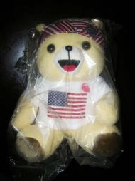 (全新)美國國旗 泰迪熊