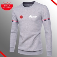 Men's fleece sweater gojek gofood thick men's cardigan distro gofood gojek cheap sweater list gojek 