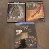 全新未拆怪獸與牠們的產地 3D 藍光碟港版4K blu ray 鐵盒 哈利波特 1~3 藍光bluray 鄧不利多 哈利