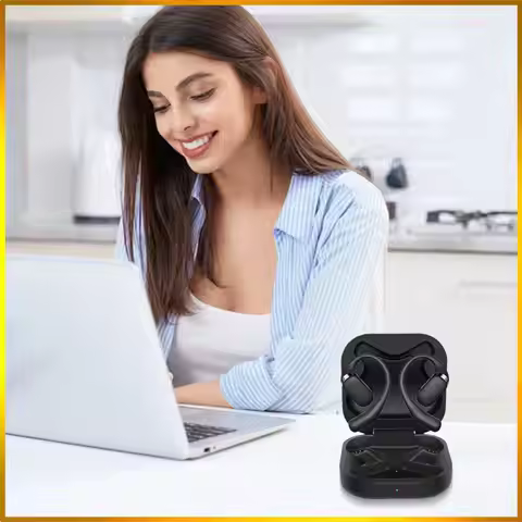 Replacement Charger Case Cover with 600mAh Battery Earphone Charger Box for Shokz OpenFit T910 Open 