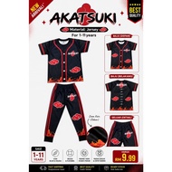 (1-7 Year) Baju Budak Lelaki Unisex Murah Material Kain Full Jersey Pyjamas Baju Tidur Kanak Kanak N