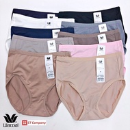 Wacoal Panty กางเกงใน ทรงเต็มตัว เอวสูง ขอบเรียบ 1 ตัว รุ่น WU4C34 WU4M01 กางเกงในผู้หญิง กางเกงในหญ