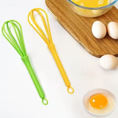 Kitchen Multifunctional Rotary Manual Egg Beater Mixer Mini Plastic Kitchen Egg Whisk Bake Tool Egg 