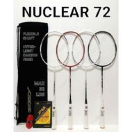 Badminton Racket HUNDRED NUCLEAR 72 - NANO POWER - 72 Grams - TENSION 32 LBS - FLEXIBLE SHAFT - ORIG