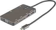StarTech.com USB C Multiport Adapter - HDMI 4K 30Hz or VGA Travel Dock - 5Gbps USB 3.0 Hub (USB A/US