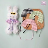 SOONA Doll Clothes, Cotton Stuffed Doll 10~15cm Checkered Cloak, Kawaii Checkered|Outfit 15cm Cotton
