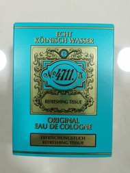 4711 กระดาษเย็น 10​ ชิ้น Original Eau De Cologne Refreshing Tissue ผลิต 10/2023