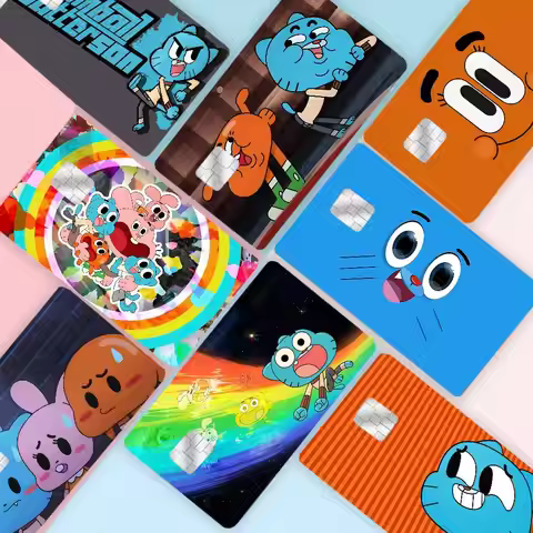 Funny Cartoon The Wonderfully Weird World Of Gumball Film Skin Sticker Tape For Bank Credit Debit Ca
