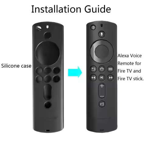 Silicone Protective Cover for Fire TV Stick 4K/2nd Gen Remote, Glow-in-the-Dark Anti-Drop Skin Sleev
