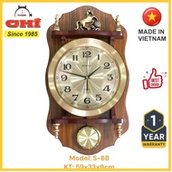 Wooden wall clock KN-s68.HT(59x33cm)