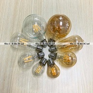 Glass Led Bulb - Edison Bulb G45 - St64 - A60 - G95 _ 4w _ Yellow Light=>