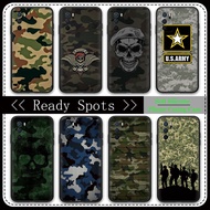 Samsung Galaxy S8 S8Plus S9 S9Plus Phone Case 832E army Camouflage TPU Cover Black Soft Case