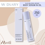 (สูตรใหม่ พร้อมส่ง) W Diary : Blue Melatinol Biphase Body Serum in Oil 30ml.