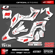 Sticker Setiker Stiker Decal CRF 150 L (TB136) Decal stiker motor crf 150 setiker decal crf 150L ful