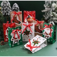 🇸🇬SG Seller Christmas Santa Claus Gift Bags Xmas Candy Cookie Favors Bags Christmas Goodie Bag Christmas Gift Decoration