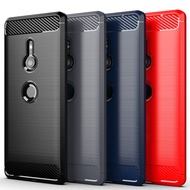 Carbon Fiber Silicone Soft Phone Case For Sony Xperia XZ1 XZ2 Compact Casing Xperia XZ2 Premium XZ3 Phone Cover