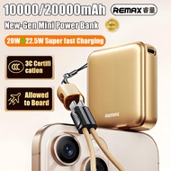 [3C power bank] REMAX FCP-9 22.5W Super Mini Fast Charging Power Bank 10000mAh & 20000mAh Aluminum A