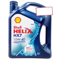 600039823 Shell Helix HX7 10W-40 semi synthetic engine oil (4liter) for proton ，perodua ，honda .，toyota ，hyundai and kia