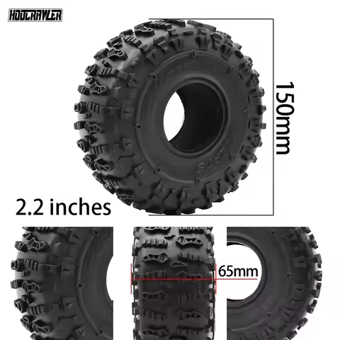 2.2Inch Jconcepts Rubber Tyre 150*65MM RC Car 2.2 Wheel Tires for 1/10 RC Crawler Wraith RR10 RBX10 